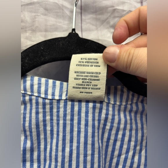 Abercrombie And Fitch Striped Blouse Small - Picture 5 of 6